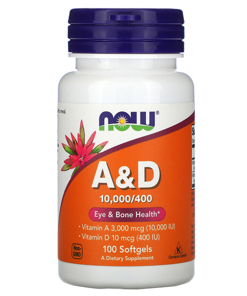 Vitamin A & D 10000/400 IU NOW