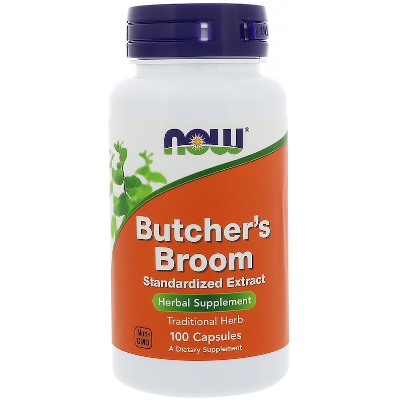 Butcher's Broom 100 mg 10% Extract NOW