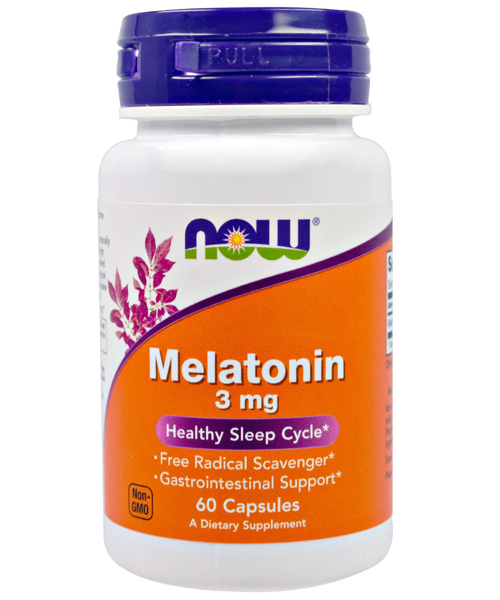 Melatonin 3 mg NOW 60 капс.