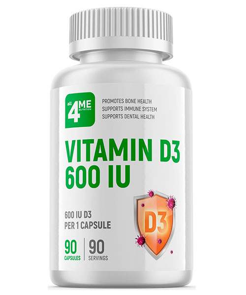 Vitamin D3 600 IU All4me
