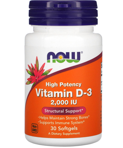 Vitamin D3 2000 IU NOW 30 капс.