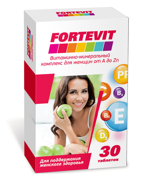 Fortevit Витаминно-минеральный Комплекс для Женщин от A до Zn Asna