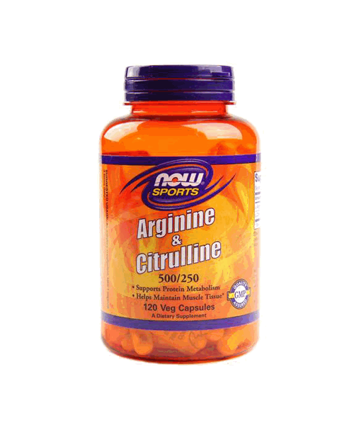 Arginine 500 mg & Citrulline 250 mg NOW