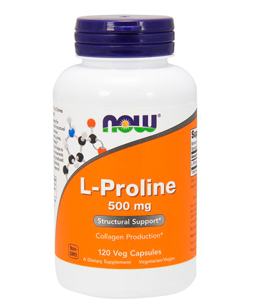 L-proline 500 mg NOW