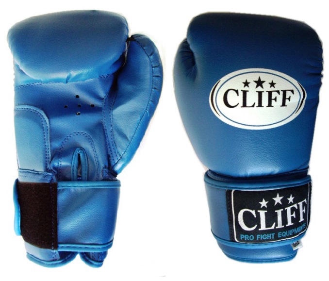 Перчатки для Бокса Club PVC New Цвет Синий Cliff