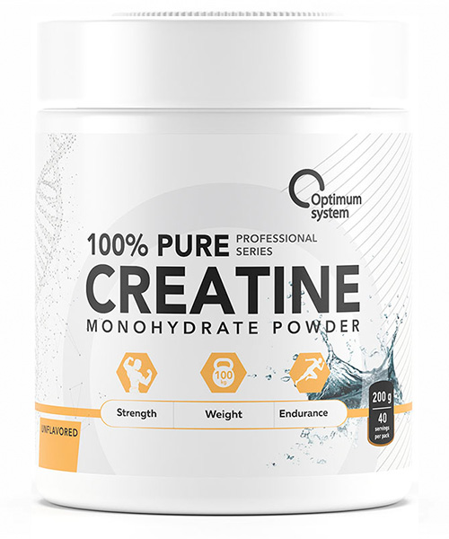 100% Pure Creatine Monohydrate Optimum System 200 г