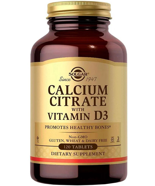 Calcium Citrate With Vitamin D3 Solgar