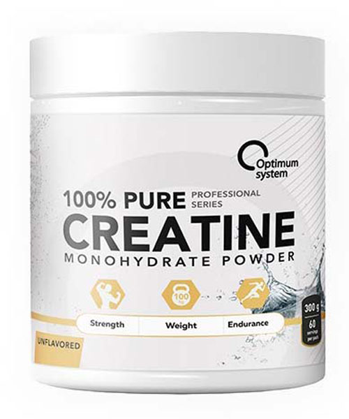 100% Pure Creatine Monohydrate Optimum System 300 г