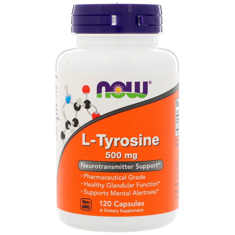 L-tyrosine 500 mg NOW 120 капс.