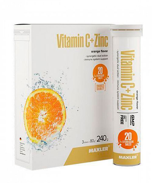 Vitamin C+ Zinc Effervescenttubes Maxler