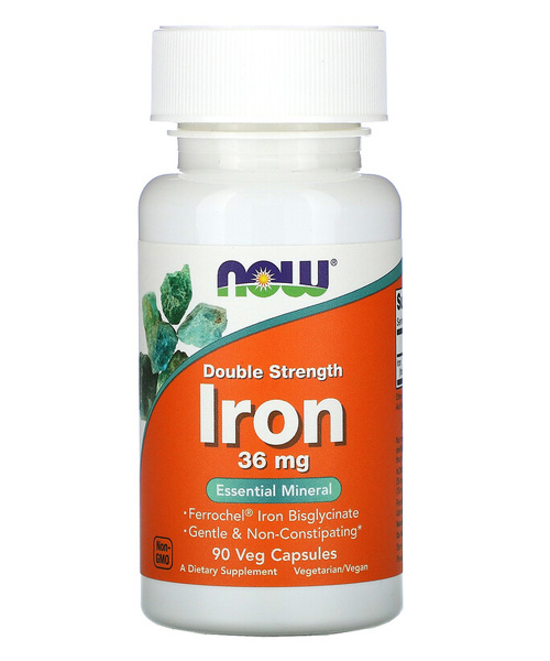 Iron 36 mg. NOW