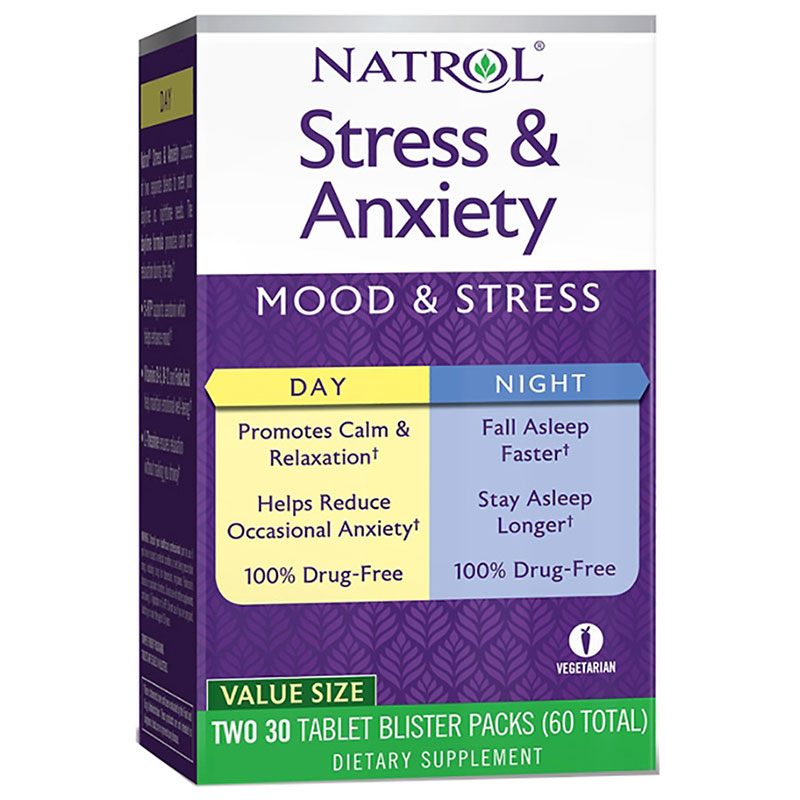 Stress & Anxiety Day & Night Natrol