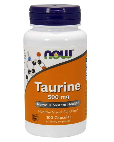 Taurine 500 mg. NOW